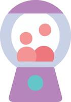 Industrial-Style Gumball Machine with Exposed Elements vector