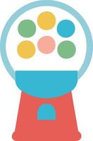 Compact Gumball Machine with Adjustable Candy Dispenser vector