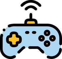 Sleek Sketch of a Modern Gaming Console Controller vector