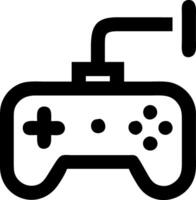 Abstract Minimalist Sketch of a Gaming Console Controller vector