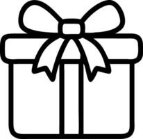 Rustic Wrapped Gift with Kraft Paper and Burlap Ribbon vector