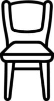 Rustic Wooden Chair with Distressed Finish vector