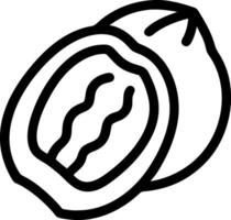 Close-Up of a Single Walnut with Detailed Texture vector