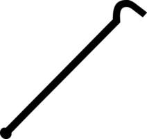 Colorful Walking Stick with Artistic Patterns vector