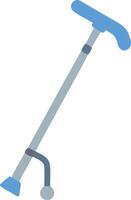Classic Wooden Walking Stick with Intricate Carvings vector