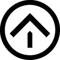 Up Icon with Double Arrow for Extra Emphasis vector