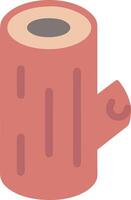 Cartoon Tree Log with Playful Details vector