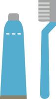 Dual-Action Toothbrush with Fluoride Toothpaste for Deep Cleaning vector