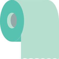 Classic White Toilet Paper Roll with Smooth Texture vector
