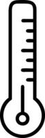 Classic Analog Thermometer with Traditional Scale vector
