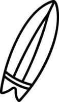 Performance Surfboard with Lightweight Construction vector