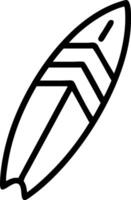Custom Surfboard with Abstract Geometric Patterns vector