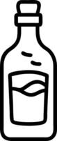 Modern Spirits Bottle with a Unique Shape vector