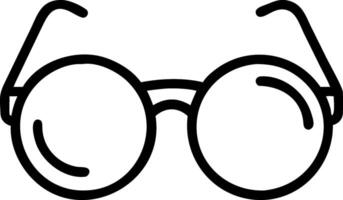Minimalist Spectacles with Thin Wire Frame vector