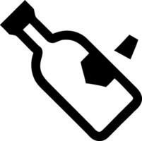Smashing Glass Bottle in Motion Effect vector