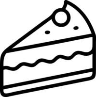 Hand-Drawn Cake Slice with Textured Layers vector