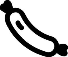 Sausage Link Chain with Natural Curves vector