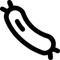 Rustic Sausage with Wooden Background vector