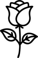 Delicate Rose with Soft Leaf Patterns vector