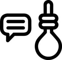 Textured Rope Border on Speech Bubble Sticker vector