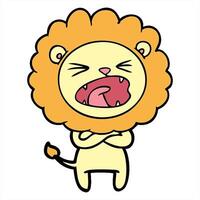 A cartoon lion with its mouth open and its tongue out illustration video