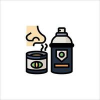 A can of spray paint and a can of coffee vector
