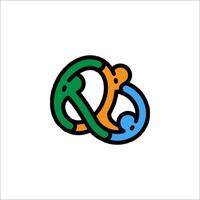 A colorful logo for a company that is called q vector