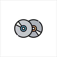 Two cd's icon on a white background vector