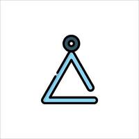 A triangle with a person inside it vector