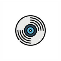 A record icon on a white background vector
