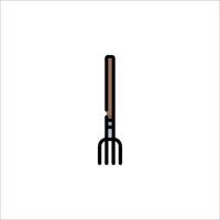 A fork icon on a white background vector