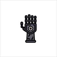 Robot hand icon illustration vector
