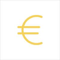 Euro sign icon vector