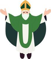 Irish Priest Blessing Hands Open vector