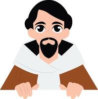 Saint Thomas Aquinas, Blessing Hands Open Arms vector