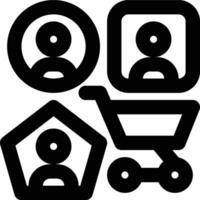 Customer Diversity, Customer, Segmentation Outline Icon vector