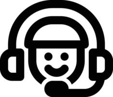 Customer Service, Call Center, Help Desk Outline Icon vector