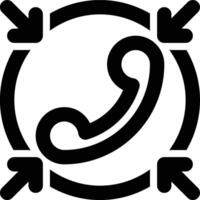 Call Center, Hotline, Contact Center Outline Icon vector