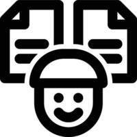 Customer Data, Customer Information, Customer Profile Outline Icon vector