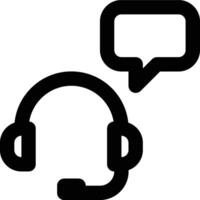 Customer Assistant, Service Agent, Customer Service Outline Icon vector