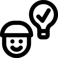Customer Understanding, Problem Solving, Solved Outline Icon vector