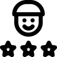 Customer Rating, Customer Feedback, Customer Engagement Outline Icon vector