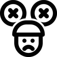 Customer Pain, Pain Points, Customer Problem Outline Icon vector