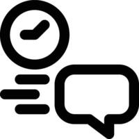 Fast Response, Responsive Outline Icon vector