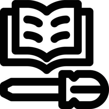 Manual Book, Manuals, Instruction Outline Icon vector