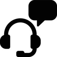 Customer Assistant, Service Agent, Customer Service Glyph Solid Icon vector