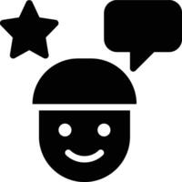 Customer Feedback, Customer Engagement, Customer Experience Glyph Solid Icon vector