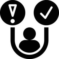 Problem Solving, Customer Problem, Customer Pain Glyph Solid Icon vector