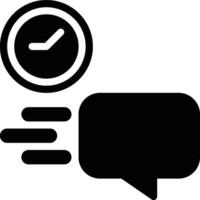 Fast Response, Responsive Glyph Solid Icon vector