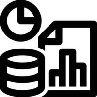Data Analysis, Data Analytics, Big Data Outline Icon vector